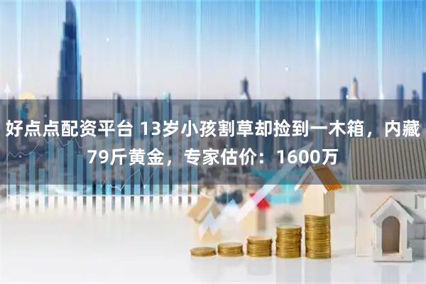 好点点配资平台 13岁小孩割草却捡到一木箱，内藏79斤黄金，专家估价：1600万